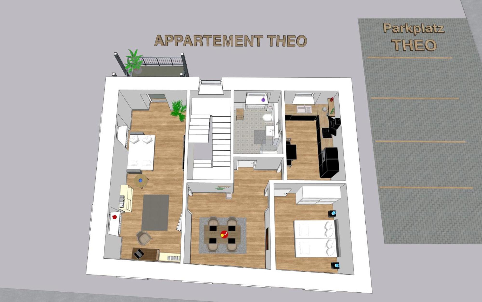 Modernes Apartement Mit Balkon In Toplage! ทราเบิน-ทราร์บาค ภายนอก รูปภาพ